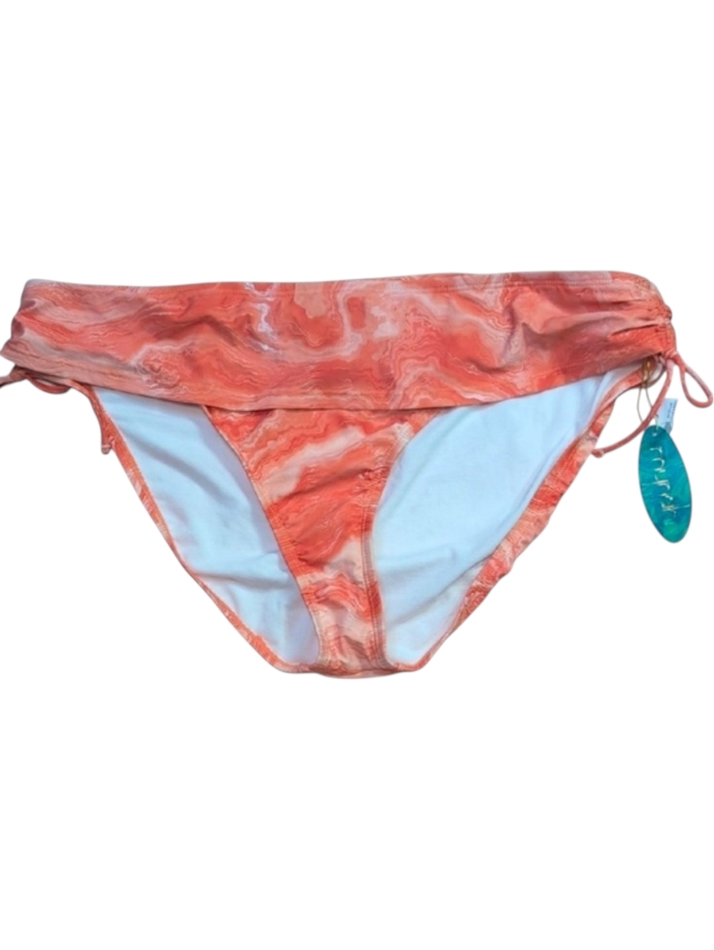 Mynah Orange Swirl Medium Coverage Bikini Bottom Size XL